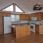 Kitchen renovated with cabinets